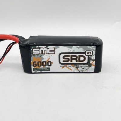 SRD-V3 7.4V-6000mAh-250C Shorty Softcase Drag Racing pack